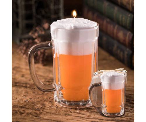 Easter Candle - Beer Glass 14x8cm -  Price: 6,48€