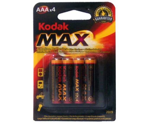 Αλκαλικές μπαταρίες Kodak Max μέγεθος AAA - Τιμή: 1,15€