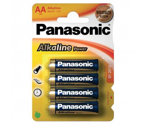 Αλκαλικές μπαταρίες Panasonic μέγεθος AA - Τιμή: 1,20€