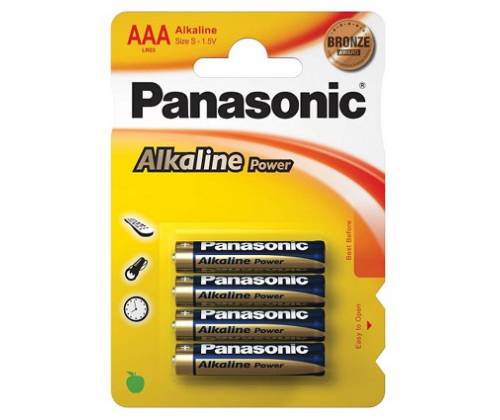 Αλκαλικές μπαταρίες Panasonic μέγεθος AAA - Τιμή: 1,20€