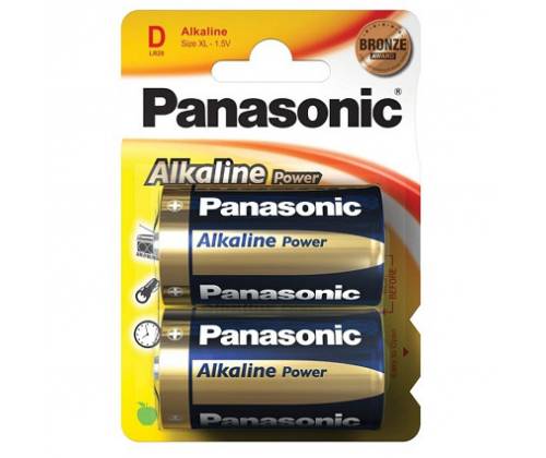 Αλκαλικές μπαταρίες Panasonic μέγεθος D - Τιμή: 2,95€
