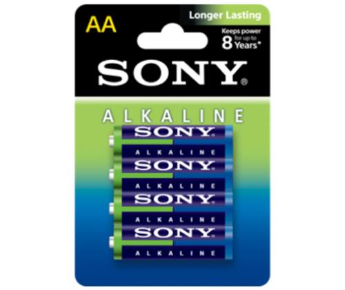 Αλκαλικές μπαταρίες Sony μέγεθος AA - Τιμή: 1,20€