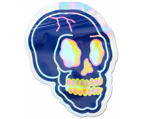 Mylar Zip Bag Security Bag - Skull -  Price: 0,90€