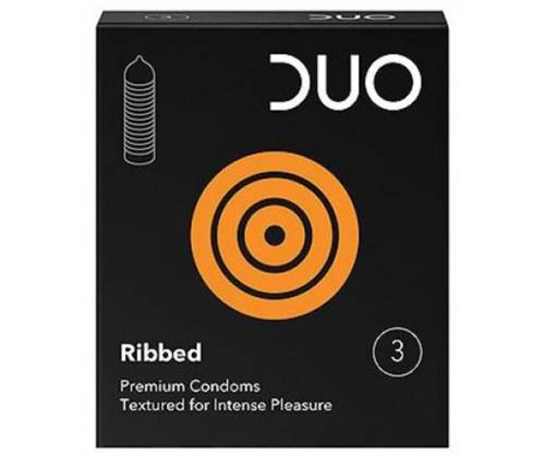 Προφυλακτικά Duo Με Ραβδώσεις 3τμχ - Τιμή: 1,40€