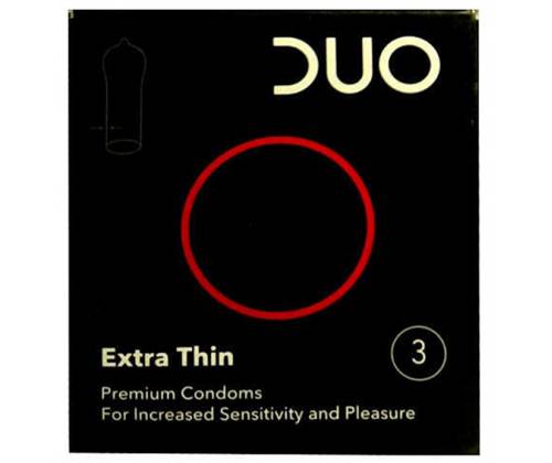 Προφυλακτικά Duo Πολύ Λεπτό 3τμχ - Τιμή: 1,40€