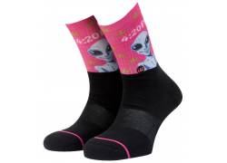 Κάλτσες Μακριές LGZ Crew (38-41) - Μαύρο/Ροζ Alien Time