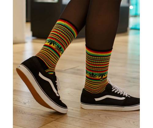 Κάλτσες Μακριές LGZ Crew (42-46) - Classic Rasta - Τιμή: 4,60€
