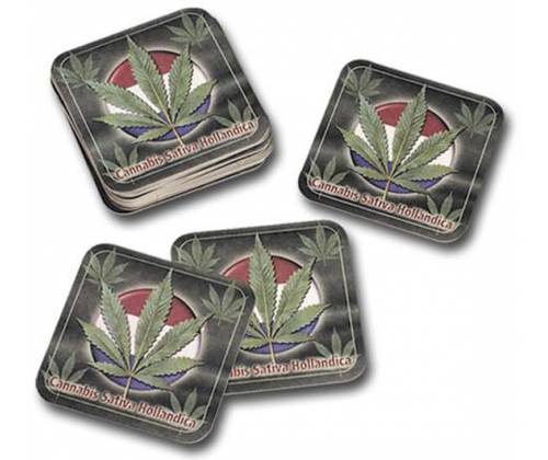 Σουβέρ Χάρτινο Τετράγωνο Holland Leaf 90x90mm - 4 τεμ. - Τιμή: 1,60€