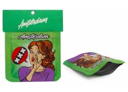 Σακουλάκι Ασφαλείας Zip - Amsterdam XXX (85x55mm)