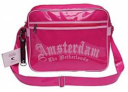 Τσάντα Retro Amsterdam Μεγάλη - Ροζ