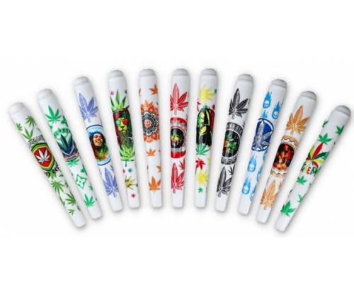 Plastic Storage Cylinder White RastaMan - 12cm -  Price: 0,85€