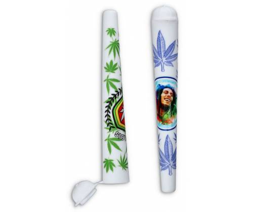 Plastic Storage Cylinder White RastaMan - 12cm -  Price: 0,85€