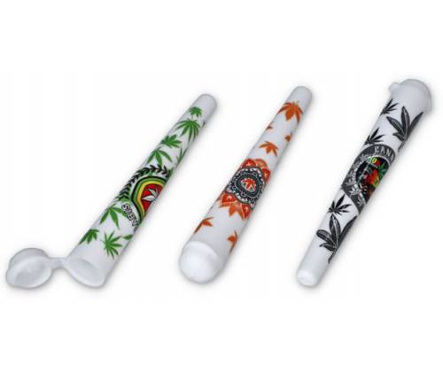 Plastic Storage Cylinder White RastaMan - 12cm -  Price: 0,85€