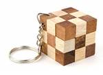 Ξύλινος Κατασκευαστικός Γρίφος Λογικής Snake Cube Key Mini