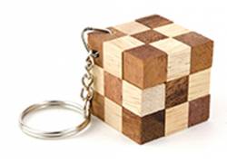 Ξύλινος Κατασκευαστικός Γρίφος Λογικής Snake Cube Key Mini