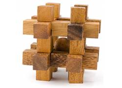 Ξύλινος Κατασκευαστικός Γρίφος Λογικής Pigpen