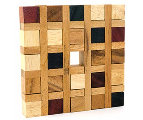 Ξύλινος Κατασκευαστικός Γρίφος Λογικής Parquet - Τιμή: 15,00€