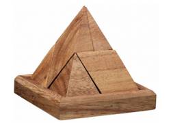 Ξύλινος Κατασκευαστικός Γρίφος Λογικής Pyramidal