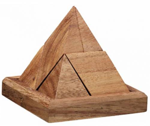 Ξύλινος Κατασκευαστικός Γρίφος Λογικής Pyramidal - Τιμή: 12,00€
