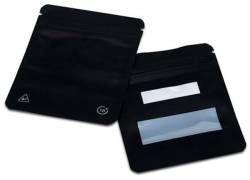 Σακουλάκι Ασφαλείας Zip All Black με Παράθυρο - 100x80mm