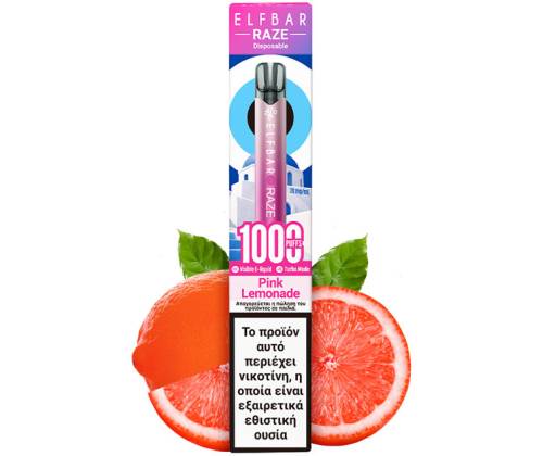 Elf Bar Raze 1000 Puffs 2ml 20mg - Pink Lemonade - Price: 7,50€