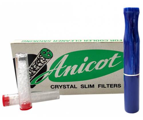 Luxor Blue Cigarette Holder For Slim 6mm Cigarettes -  Price: 14,90€