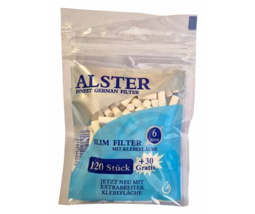 Alster Φιλτράκια Σακουλάκι - 6.0mm Slim 150φ. - 20τεμ. - Τιμή: 14,70€