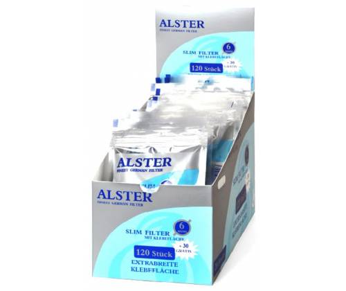 Alster Φιλτράκια Σακουλάκι - 6.0mm Slim 150φ. - 20τεμ. - Τιμή: 14,70€