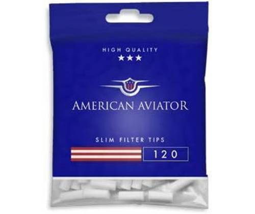 American Aviator Φιλτράκια - Slim 6mm 120φ. - 34τεμ. - Τιμή: 18,00€