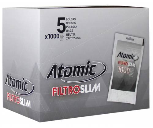 Atomic Φιλτράκια Σακουλάκι - Slim 1000 τεμ. - Τιμή: 2,90€