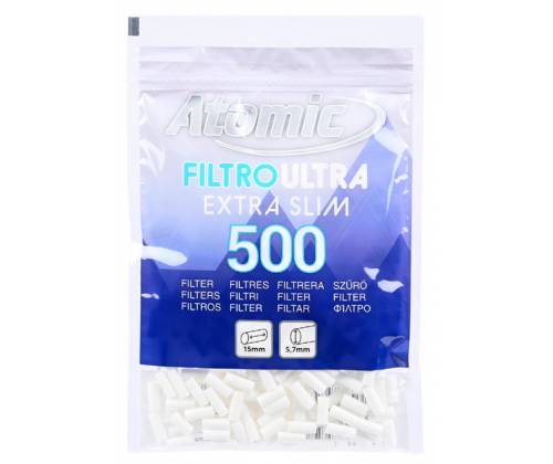 Atomic Φιλτράκια Σακουλάκι - 5.7mm Extra Slim 500 - 15τεμ. - Τιμή: 21,70€