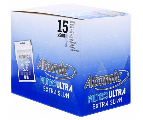 Atomic Φιλτράκια Σακουλάκι - 5.7mm Extra Slim 500 - 15τεμ. - Τιμή: 21,70€