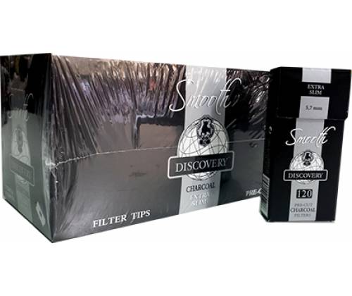 Discovery Smooth Φιλτράκια Άνθρακα - Extra Slim 120 φιλτράκια - 20τεμ. - Τιμή: 18,50€