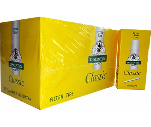 Discovery Φιλτράκια Κίτρινο - Extra Slim 20τεμ. - Τιμή: 8,65€