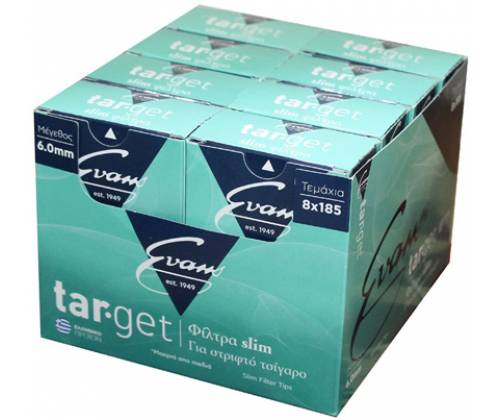 EVANS Tar-Get Φιλτράκια - Slim 185τεμ. - Τιμή: 0,40€