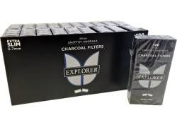 Explorer Charcoal Carbon Filters - Extra Slim 120f. - 20pcs.