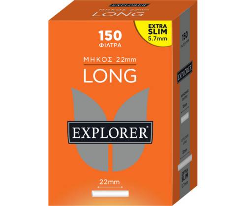 Explorer Long Φιλτράκια - Μακρύ Φίλτρο Extra Slim 150 - 10τεμ. (ex Discovery) - Τιμή: 8,90€