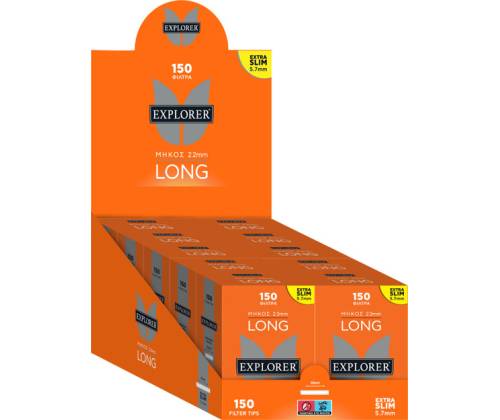 Explorer Long Φιλτράκια - Μακρύ Φίλτρο Extra Slim 150 - 10τεμ. (ex Discovery) - Τιμή: 8,90€