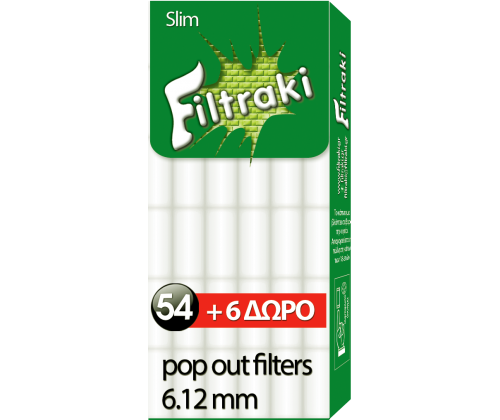 Filtraki Φιλτράκια Pocket Slim 60τεμ. - Τιμή: 0,24€