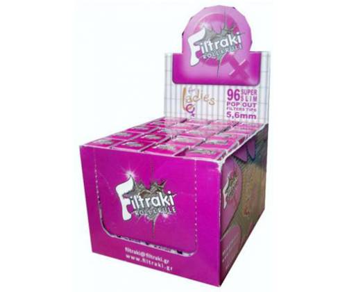 Filtraki Ladies Φιλτράκια Super Slim 96τεμ. Συσκευασία με 20τεμ. - Τιμή: 7,05€