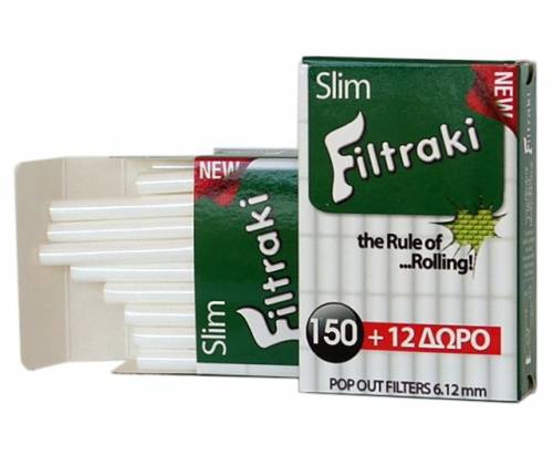 Filtraki Φιλτράκια MAXI Slim 162τεμ. Συσκευασία με 18τεμ. - Τιμή: 10,85€