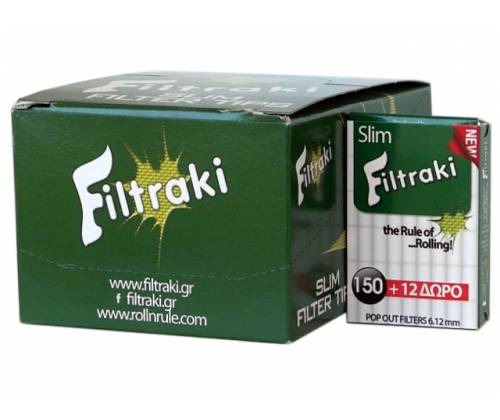 Filtraki Φιλτράκια MAXI Slim 162τεμ. Συσκευασία με 18τεμ. - Τιμή: 10,85€