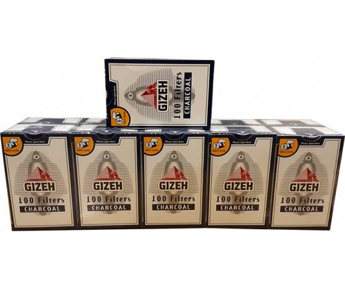 Gizeh Φιλτράκια Ανθρακας Regular Box 8mm - 10τεμ - Τιμή: 7,50€