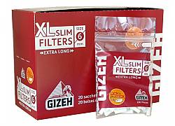  Gizeh XL Φιλτράκια Μακρύ Slim σε Σακουλάκι 6mm - 20τεμ.