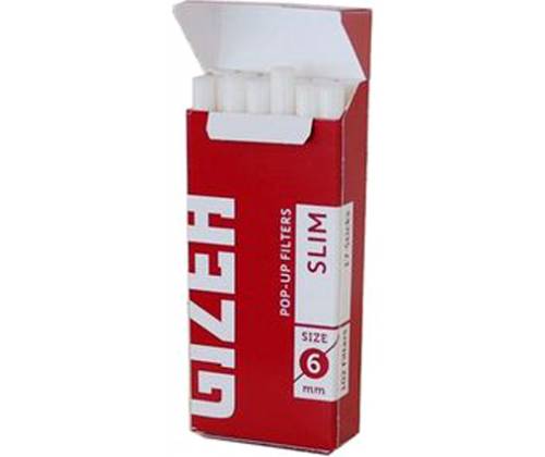 Gizeh Φιλτράκια Slim Pop Up 6mm - 10τεμ. - Τιμή: 4,70€