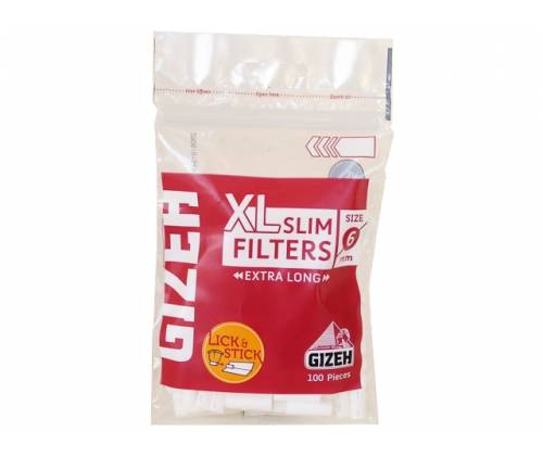 Gizeh XL Φιλτράκια Μακρύ Slim σε Σακουλάκι 6mm - 20τεμ. - Τιμή: 12,30€