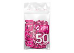 Φίλτρο Gizeh Extra Slim 50 Ενεργού Ανθρακα 6mm Bag - Ροζ