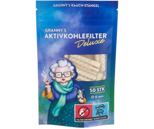 Φίλτρο Granny's Deluxe Slim 50 Ενεργού Ανθρακα 6.0mm με Πλαστικό Επιστόμιο - Τιμή: 8,80€