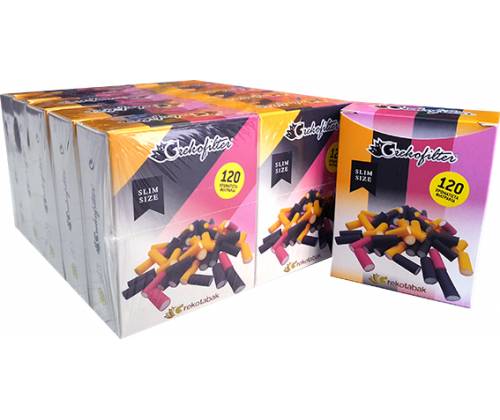 GrekTabac Φιλτράκια - Πολύχρωμα - Slim 10τεμ. - Τιμή: 4,10€