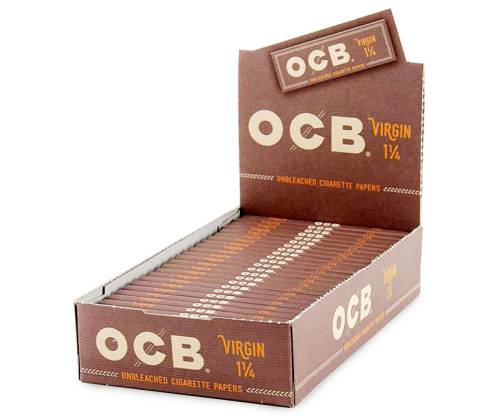 OCB Χαρτάκια - Unbleached Ακατέργαστο 50φ. - 1¼ - 25τεμ. - Τιμή: 15,75€